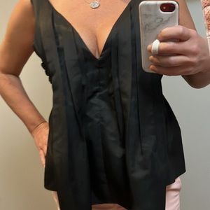 Dressy top satin black Heidi Klum by Jordache